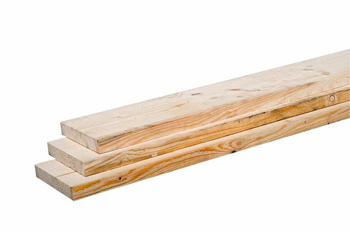 <BIG> <B> Panneau d'&eacute;chafaudage en &eacute;pic&eacute;a d'Europe centrale 2,9 x 19 x 400 cm, non trait&eacute;. </B> </BIG>