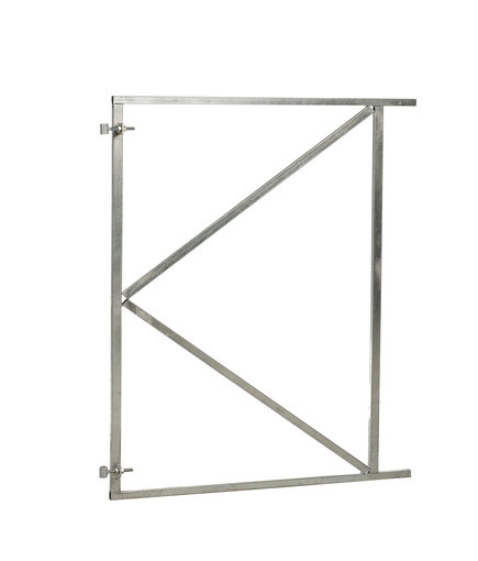 <BIG> <B> Cadre de portail en acier r&eacute;glable galvanis&eacute; &agrave; chaud 150 x 155 cm. </B> </BIG>