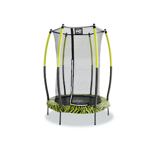 EXIT Tiggy junior trampoline met veiligheidsnetø140cm - zwart/groen