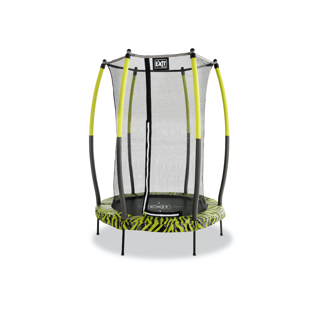 EXIT Tiggy junior trampoline met veiligheidsnet&#248;140cm - zwart/groen