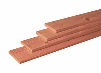 <BIG> <B> Planche rabot&eacute;e Douglas 1,8 x 16,0 x 180 cm, non trait&eacute;e. </B> </BIG>