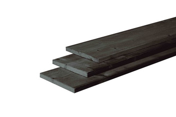 <BIG> <B> Planche de Douglas finement sci&eacute;e 2,2 x 20 x 300 cm, tremp&eacute; noir. </B> </BIG>