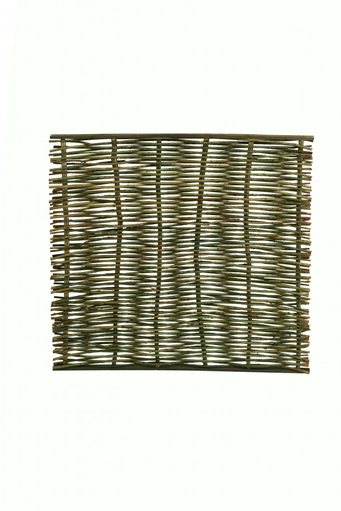 &Eacute;cran de saule grossier | saule | haut et bas &agrave; lattes | 180 x 180 cm | Horizontale, Verticale | Fil d'acier