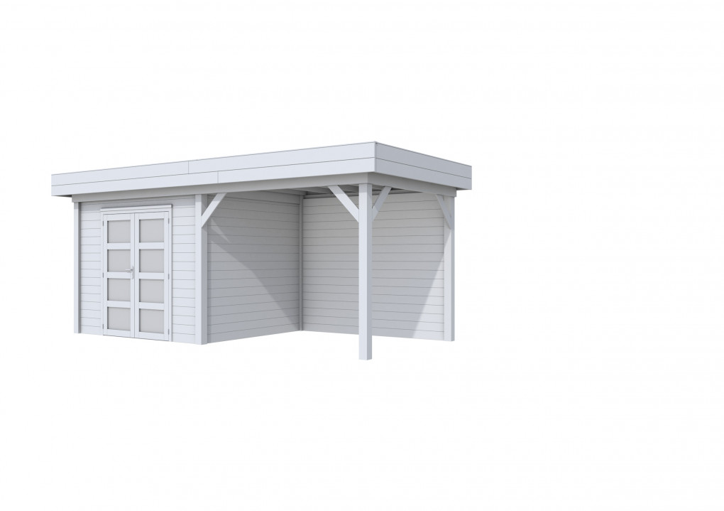 Maisons de jardin | feu | Pic &eacute;peiche Topvision, 300 x 250 cm | auvent 300 cm | gris clair pulv&eacute;ris&eacute;