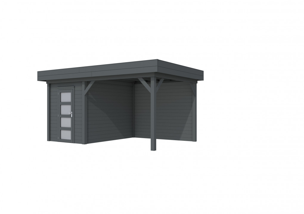 Maisons de jardin | feu | Busard Topvision, 200 x 300 | auvent 300 cm | anthracite pulv&eacute;ris&eacute;