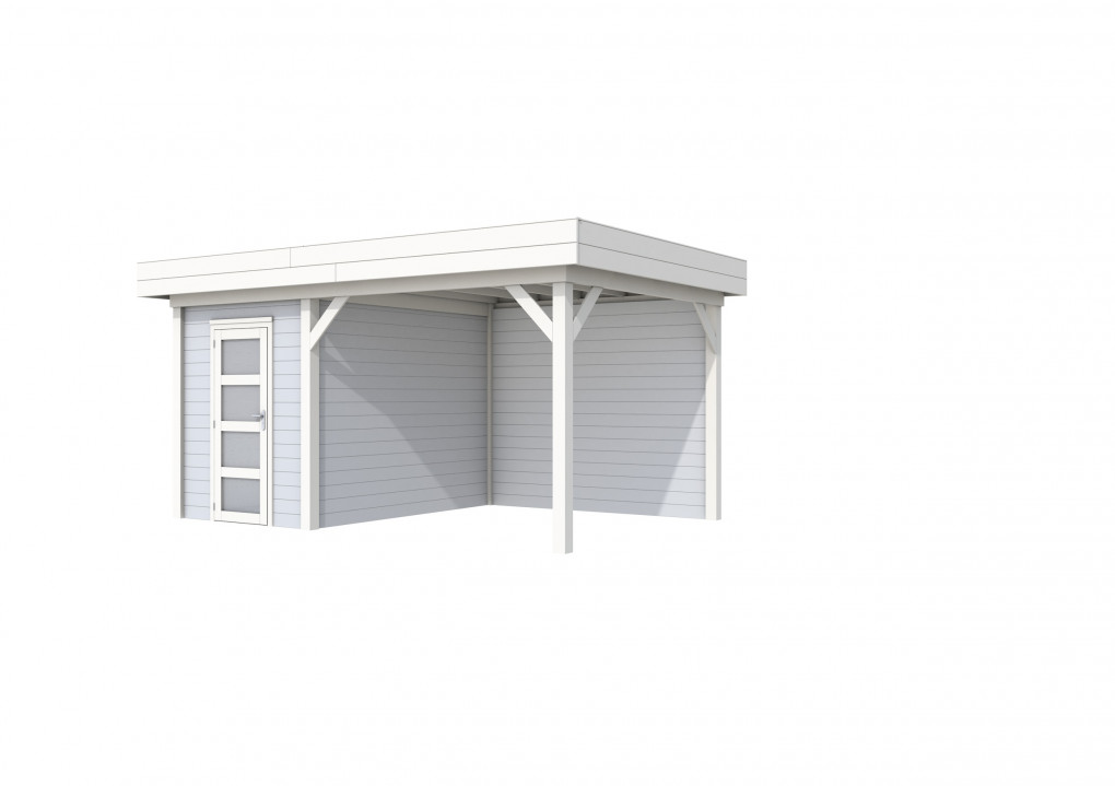 Maisons de jardin | feu | Busard Topvision, 200 x 300 | auvent 300 cm | murs gris clair | blanc de base