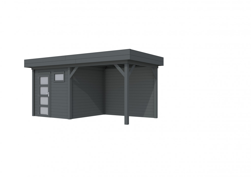 Maisons de jardin | feu | Topvision M&eacute;sange hupp&eacute;e, 250 x 250 cm | auvent 300 cm | anthracite pulv&eacute;ris&eacute;