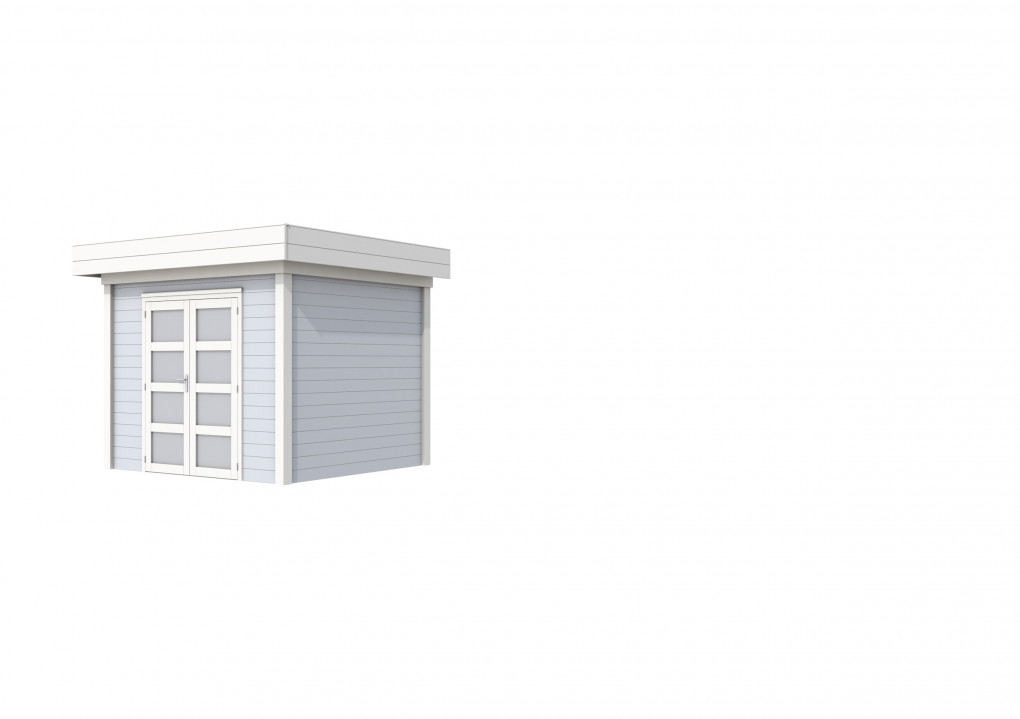 Maisons de jardin | feu | Pic &eacute;peiche Topvision, 300 x 250 cm | murs gris clair | blanc de base | Feuillet&eacute;