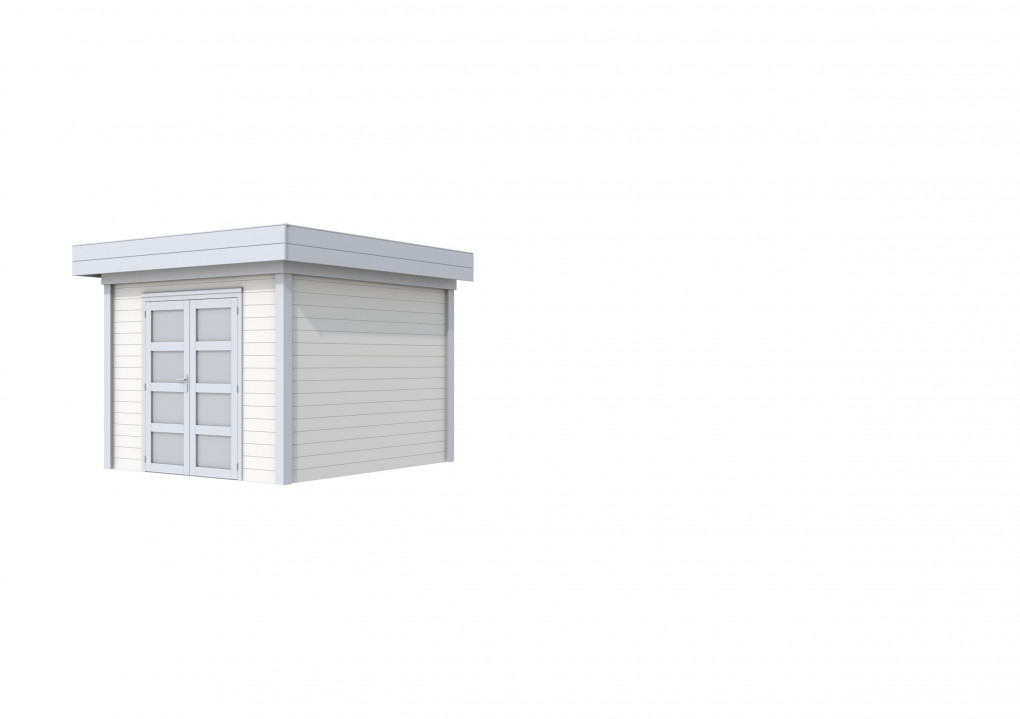 Maisons de jardin | feu | Chouette hulotte Topvision, 300 x 300 cm | murs blancs | Gris clair de base |