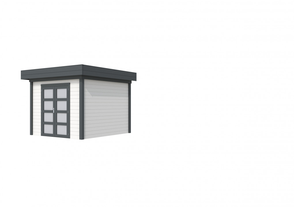 Maisons de jardin | feu | Chouette hulotte Topvision, 300 x 300 cm | murs blancs | Anthracite de base | Lamin&eacute; |