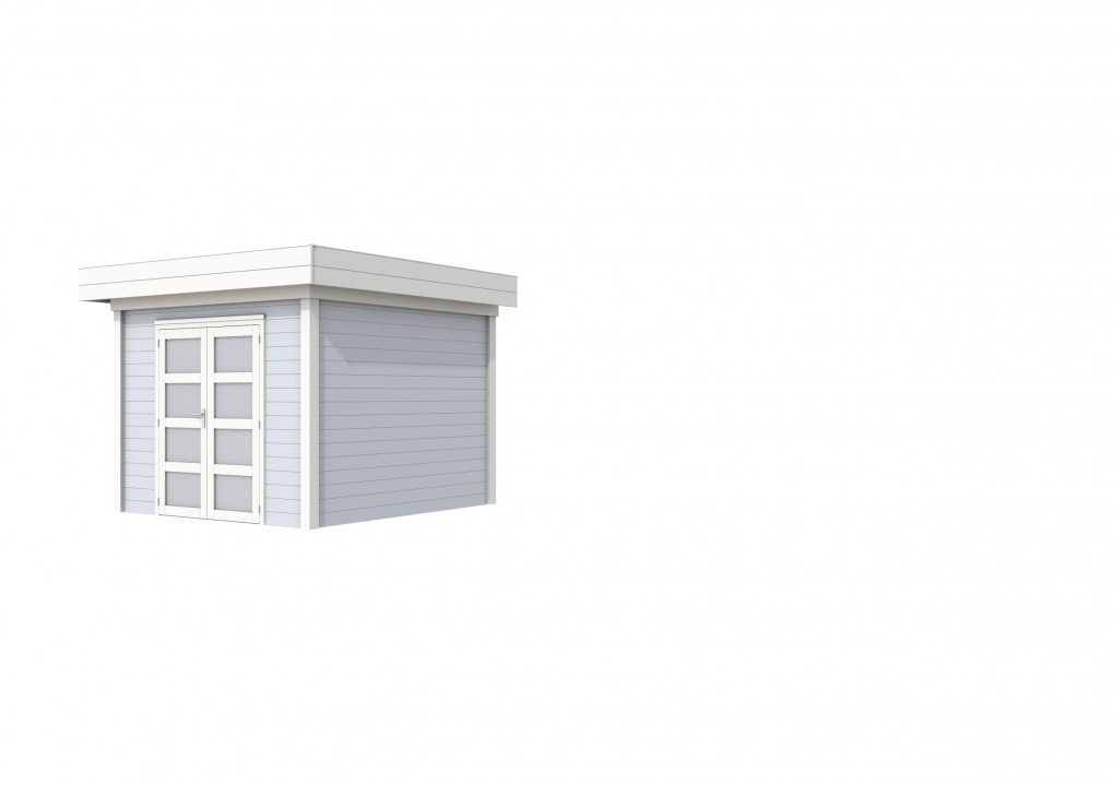 Maisons de jardin | feu | Chouette hulotte Topvision, 300 x 300 cm | murs gris clair | blanc de base | Lamin&eacute; | Pulv&eacute;ris&eacute; |