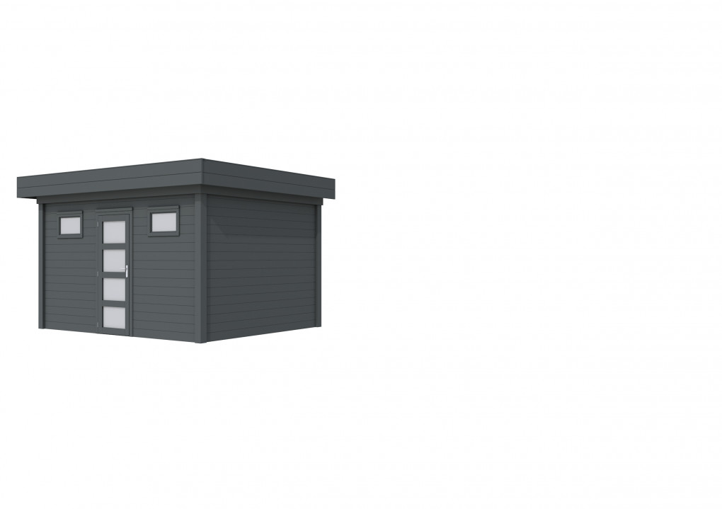 Maisons de jardin | feu | Topvision Vanneau, 400 x 300 cm | anthracite pulv&eacute;ris&eacute; | Feuillet&eacute;