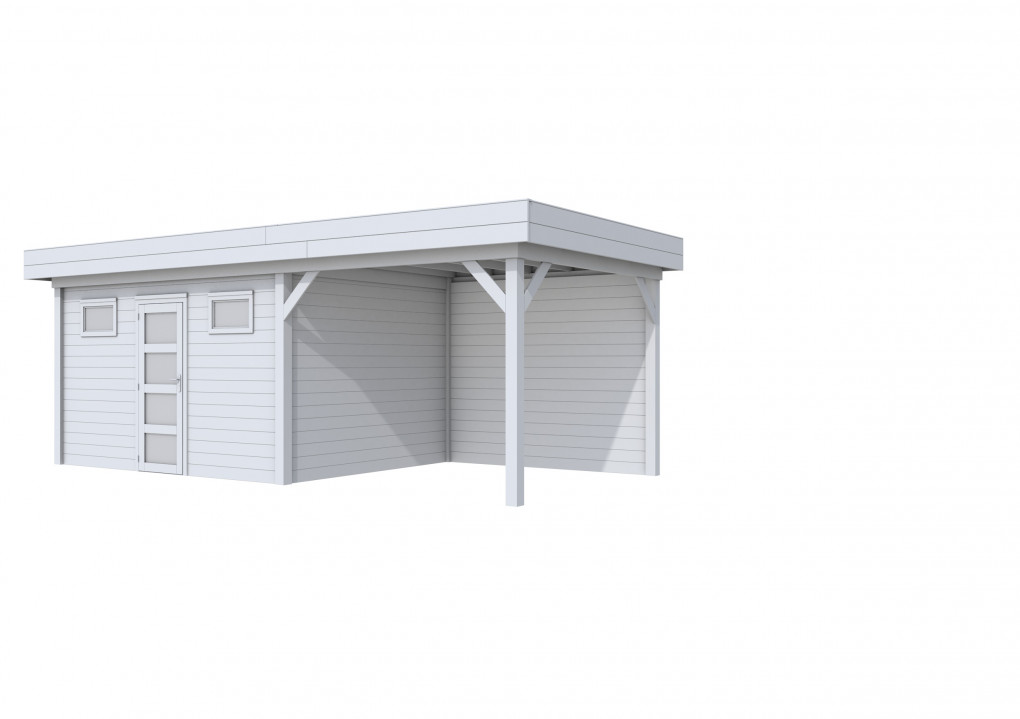 Maisons de jardin | feu | Vanneau Topvision, 400 x 300 | auvent 300 cm | gris clair pulv&eacute;ris&eacute;