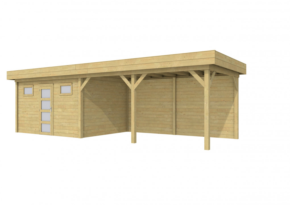 Maisons de jardin | feu | Vanneau Topvision, 400 x 300 | auvent 500 cm | vert impr&eacute;gn&eacute;