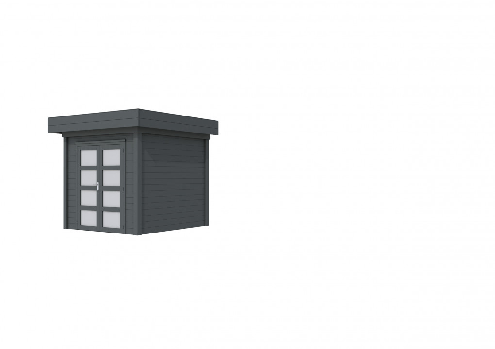 Maisons de jardin | feu | Topvision Kolibri, 250 x 250 cm | anthracite pulv&eacute;ris&eacute; | Lamin&eacute; |