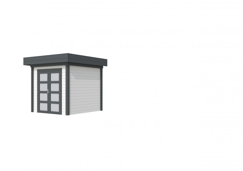 Maisons de jardin | feu | Topvision Kolibri, 250 x 250 cm | murs blancs | anthracite de base