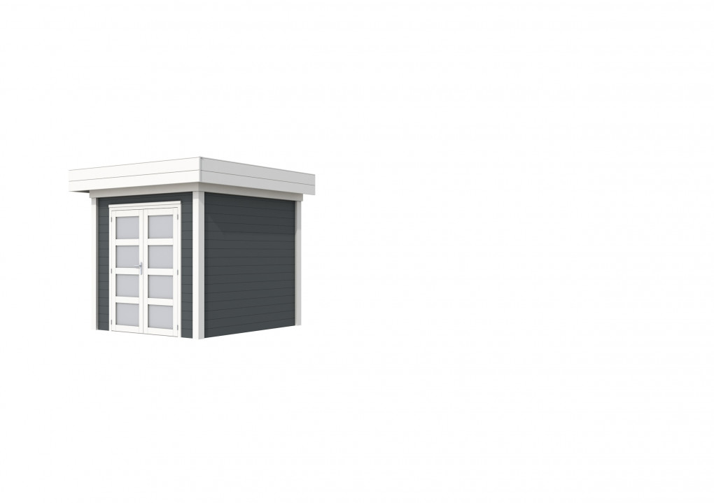 Maisons de jardin | feu | Topvision Kolibri, 250 x 250 cm | murs anthracite | blanc de base