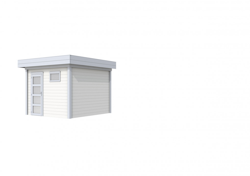 Maisons de jardin | feu | Topvision Vanneau, 400 x 300 cm | murs blancs | Gris clair de base | Pulv&eacute;ris&eacute; | Lamin&eacute; |