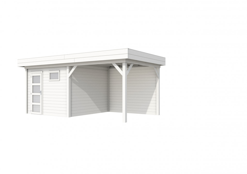 Maisons de jardin | feu | Topvision Traquet motteux, 300 x 300 cm | auvent 300 cm | pulv&eacute;ris&eacute; blanc