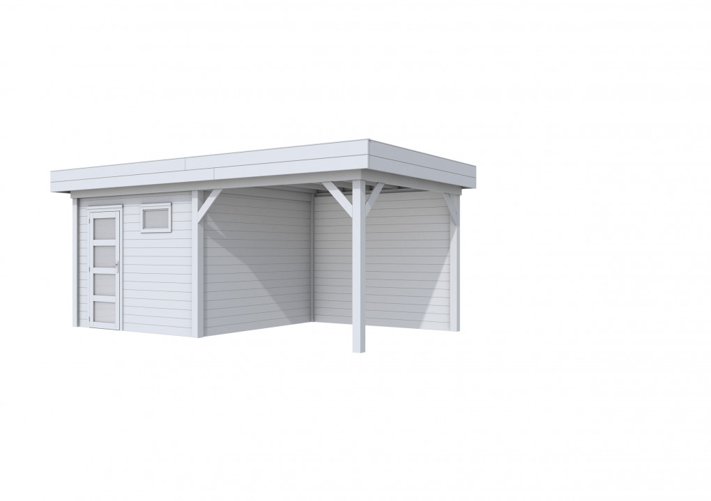 Maisons de jardin | feu | Topvision Traquet motteux, 300 x 300 cm | auvent 300 cm | gris clair pulv&eacute;ris&eacute;