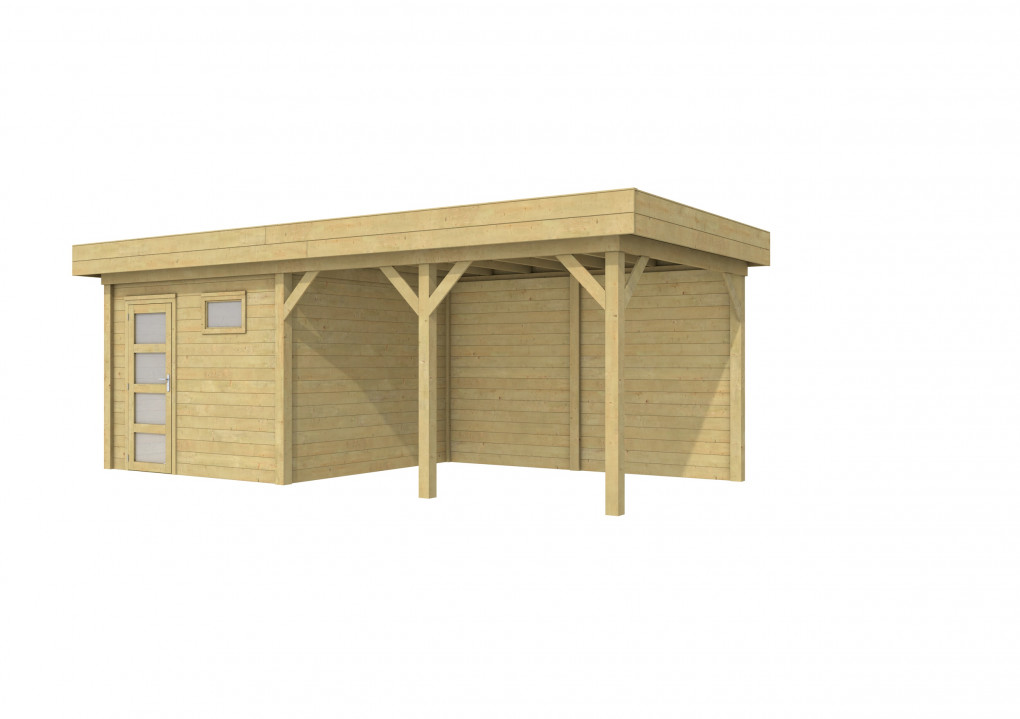 Maisons de jardin | feu | Topvision Traquet motteux, 300 x 300 cm | auvent 400 cm | vert impr&eacute;gn&eacute;