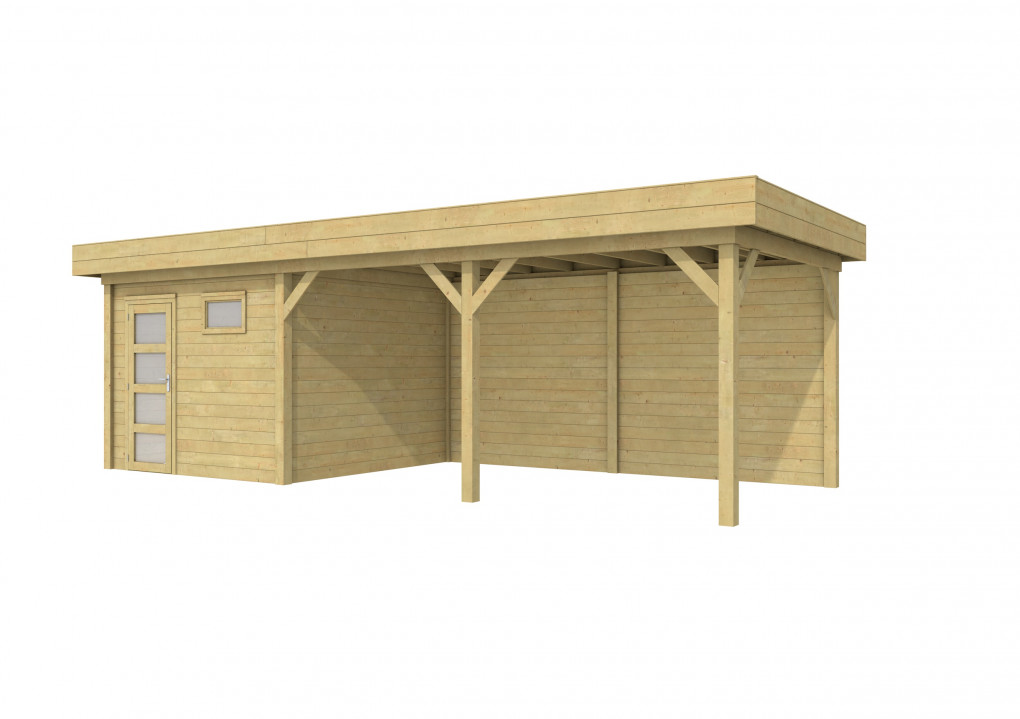 Maisons de jardin | feu | Topvision Traquet motteux, 300 x 300 cm | auvent 500 cm | vert impr&eacute;gn&eacute;