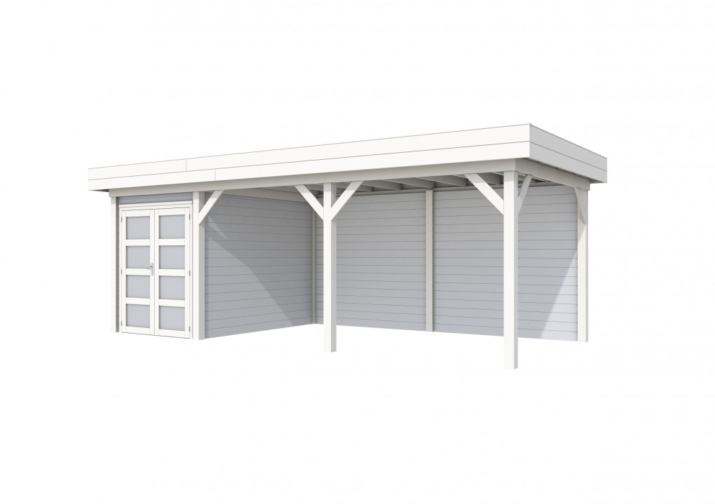 Maisons de jardin | feu | Topvision Hirondelle, 200 x 300 cm | auvent 500 cm | murs gris clair | blanc de base