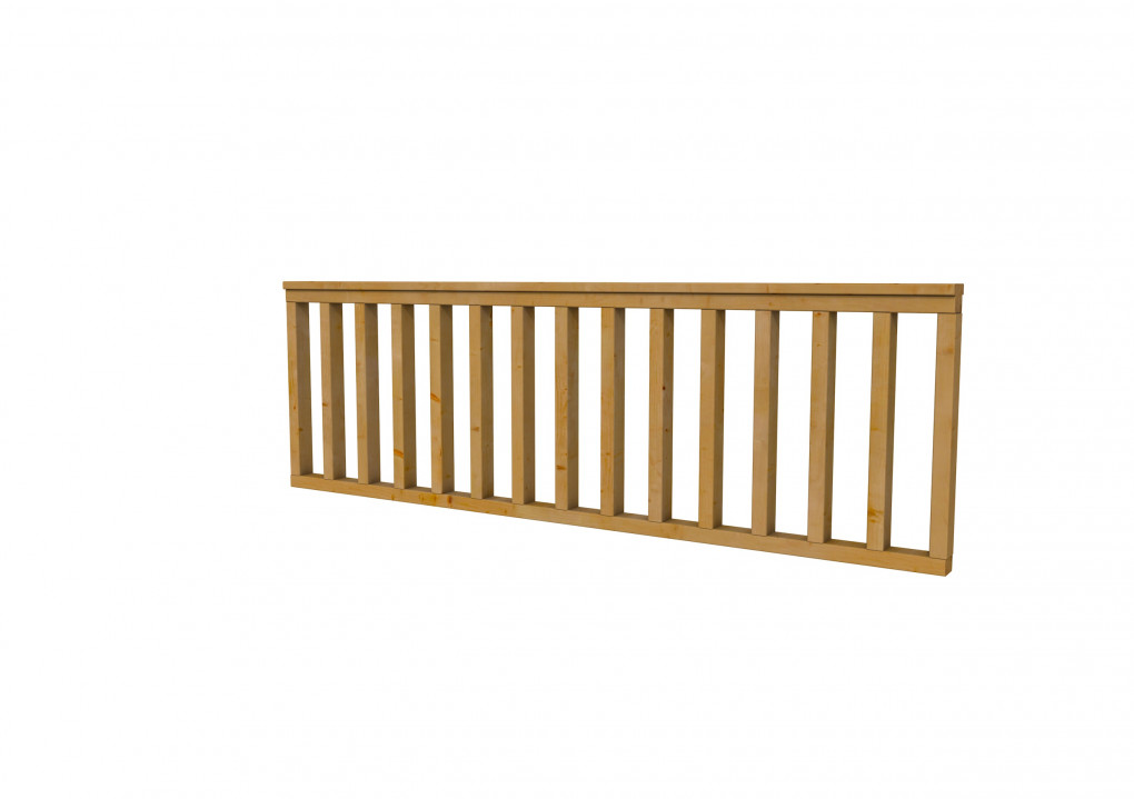 Cl&ocirc;tures | Douglas | Cl&ocirc;ture droite | type B | 228,5 x 73 cm | Plan&eacute; | vert impr&eacute;gn&eacute; |