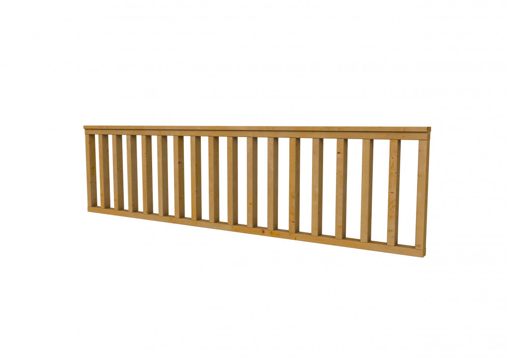 Cl&ocirc;tures | Douglas | Cl&ocirc;ture droite | taper C| 278,5 ? 73 cm | Plan&eacute; | vert impr&eacute;gn&eacute; |