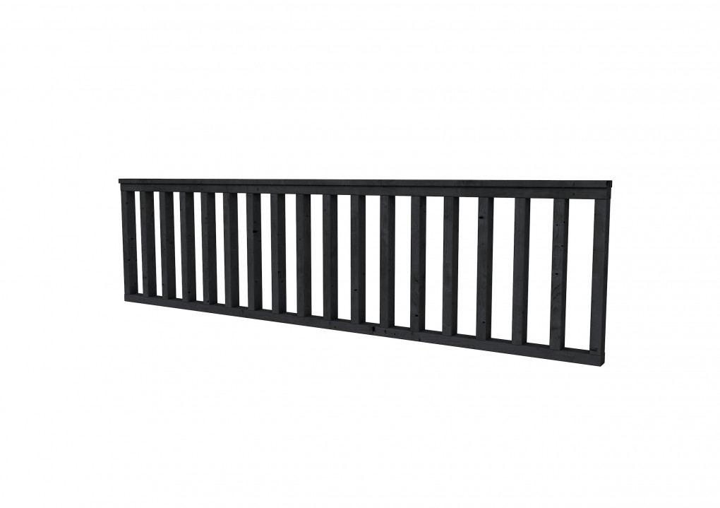 Cl&ocirc;tures | Douglas | Cl&ocirc;ture droite | taper C| 278,5 ? 73 cm | Plan&eacute; | impr&eacute;gn&eacute; noir |