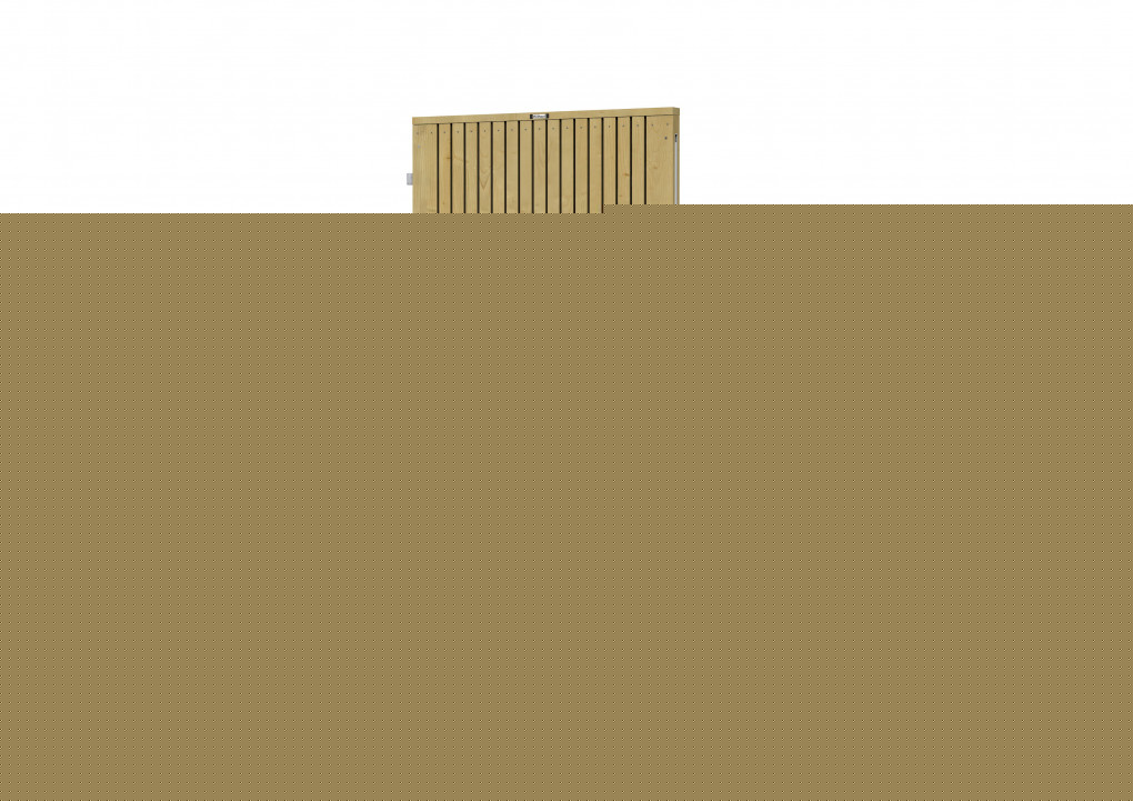 &Eacute;tag&egrave;re pour &eacute;cran | Composite Bois Plastique | Coextrusion composite | 2,1 x 19,5 x 180 cm | motif bois | Languette et rainure |