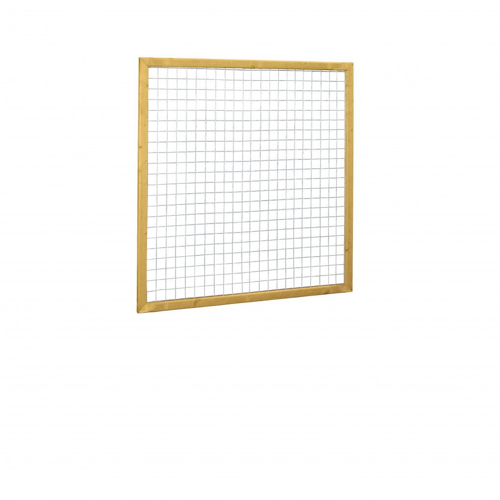 Panneau grillag&eacute; | Treillis d'armature en pin avec maille 7,5 x 7,5 cm | dans cadre 4,4 x 6,8 cm | 180 x 180 cm | vert impr&eacute;gn&eacute;