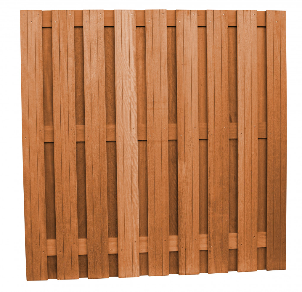 &Eacute;cran d'&eacute;tag&egrave;re | Bois franc | rabot&eacute; | 20 planches de 14 mm | 180 x 180 cm | droite verticale | non trait&eacute;