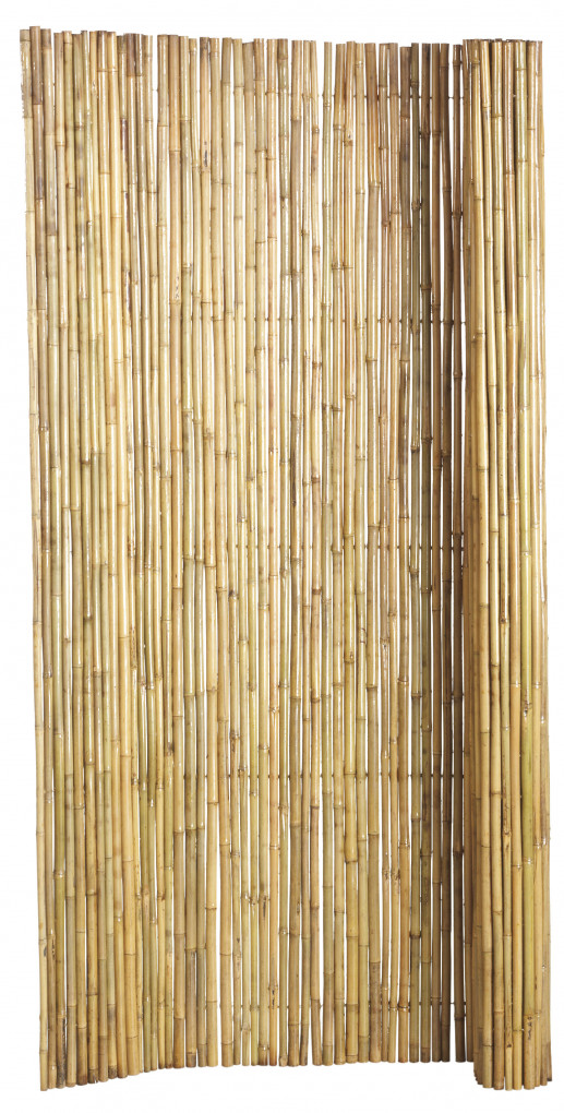 Paravent en bambou | Bambou | rouleau 180 x 180 cm | laqu&eacute; | Horizontale, Verticale | Fil d'acier