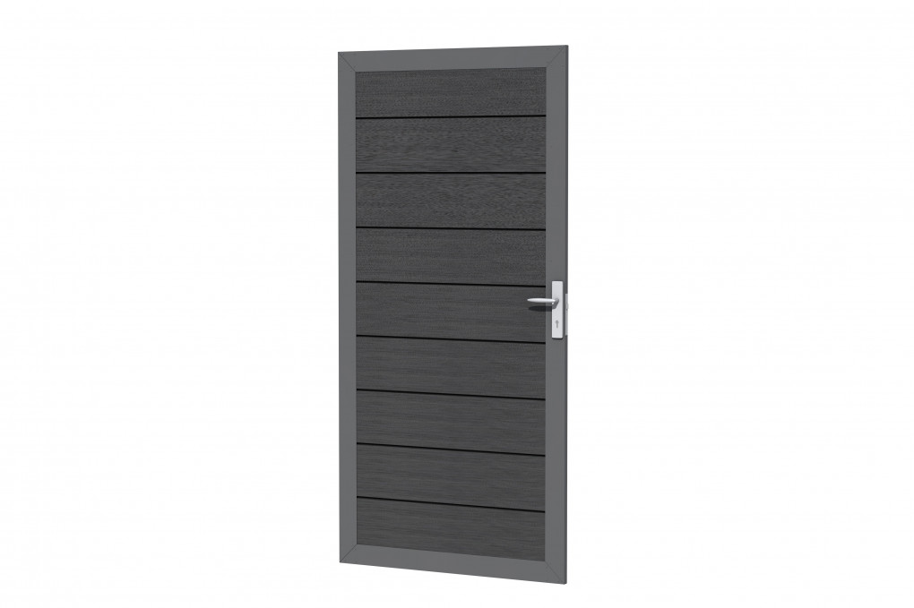 Porte composite | Cadre en aluminium | Anthracite | 90 ? 183 cm |