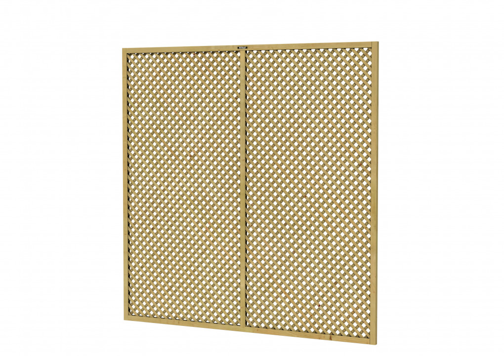 Treillis | feu | Plan&eacute; | paravent Jasmin 180 Excellent | 180 x 180 cm | vert impr&eacute;gn&eacute;