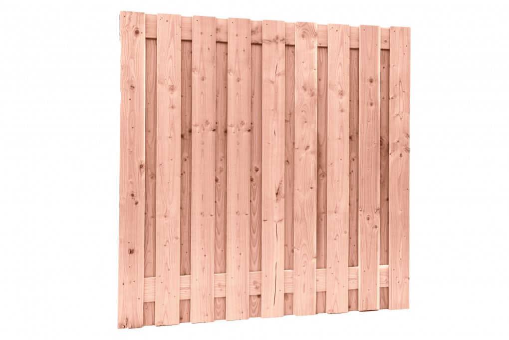 &Eacute;cran d'&eacute;tag&egrave;re | Douglas | rabot&eacute; | 19 planches de 16 mm | 180 x 180 cm | Verticale | non trait&eacute;
