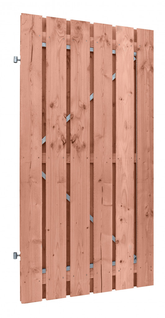 porte en planche | Douglas | Sciage fin | cadre en acier r&eacute;glable, 15 mm | 100 x 190 cm | Droit | non trait&eacute;