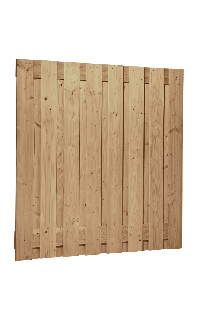 &Eacute;cran d'&eacute;tag&egrave;re | Douglas | rabot&eacute; | 17 planches de 18 mm | 180 x 180 cm | Verticale | vert impr&eacute;gn&eacute;