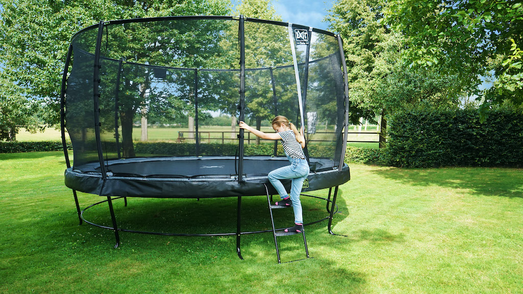 &Eacute;chelle de trampoline EXIT pour hauteur de cadre: de 50 &agrave; 65 cm