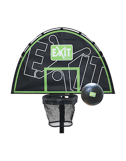 EXIT Panier de trampoline avec ballon en mousse Anneau de basket-ball pour trampolines