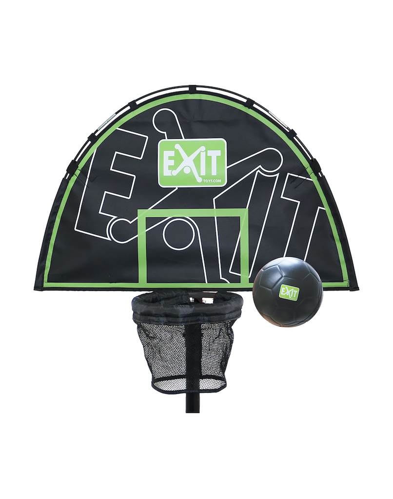 EXIT Panier de trampoline avec ballon en mousse Anneau de basket-ball pour trampolines