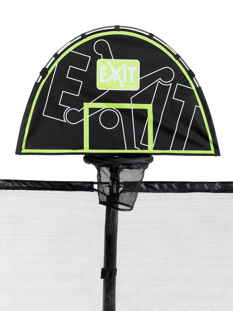 EXIT Panier de trampoline avec ballon en mousse Anneau de basket-ball pour trampolines