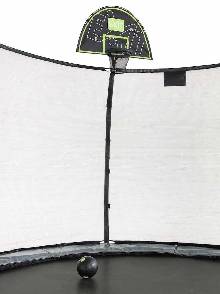 EXIT Panier de trampoline avec ballon en mousse Anneau de basket-ball pour trampolines