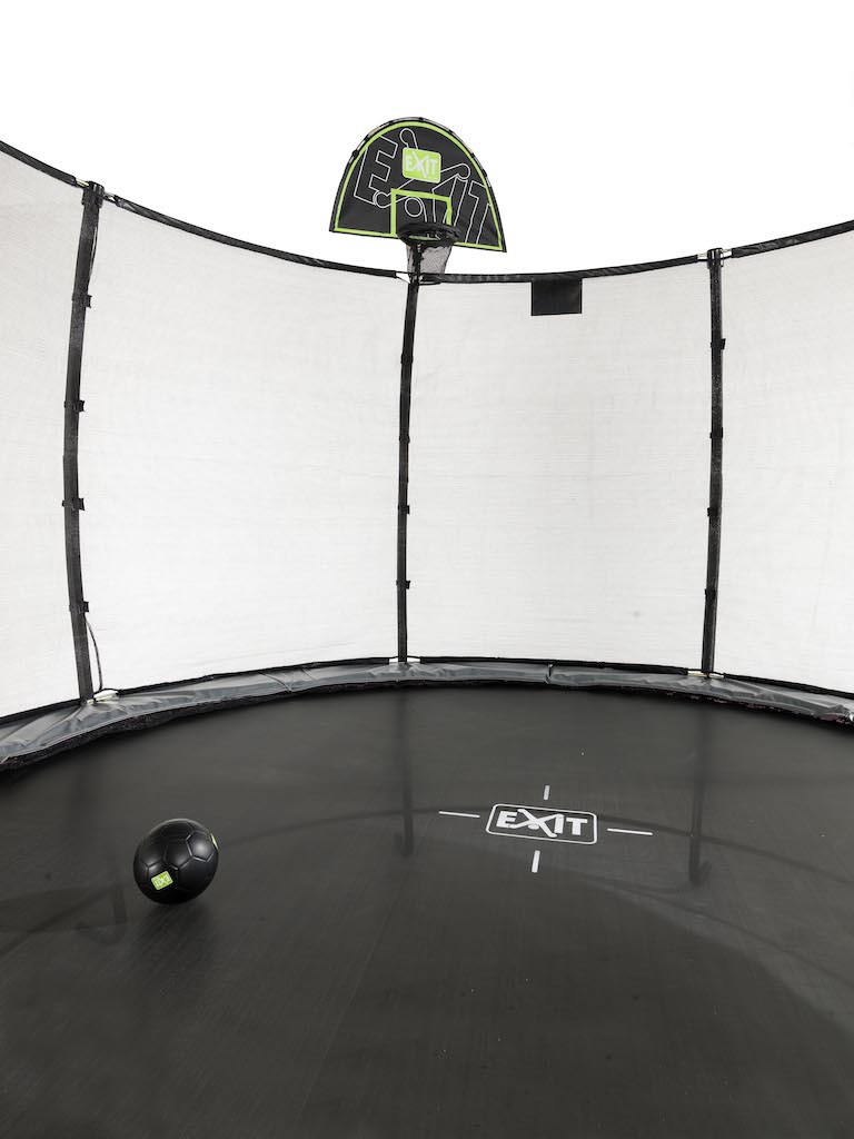 EXIT Panier de trampoline avec ballon en mousse Anneau de basket-ball pour trampolines