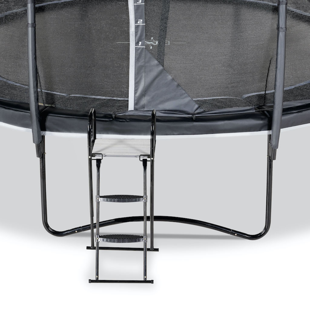 EXIT Plateforme de trampoline avec &eacute;chelle pour hauteur de cadre: de 80 &agrave; 95 cm