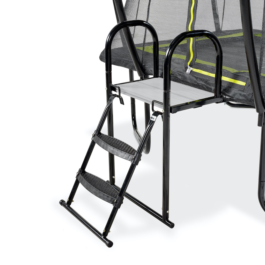 EXIT Plateforme de trampoline avec &eacute;chelle pour hauteur de cadre: de 65 &agrave; 80 cm