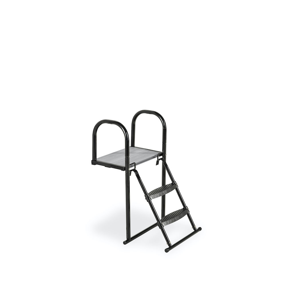 EXIT Plateforme de trampoline avec &eacute;chelle pour hauteur de cadre: de 50 &agrave; 65 cm