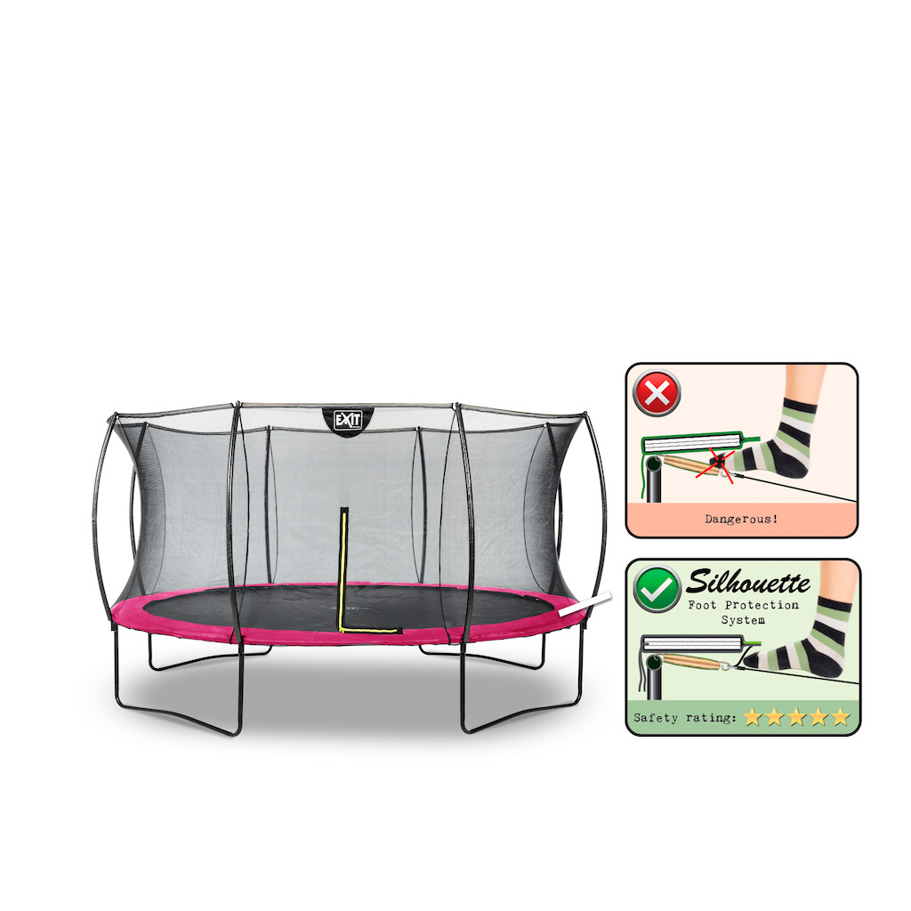 EXIT Silhouette trampoline Â—- roze