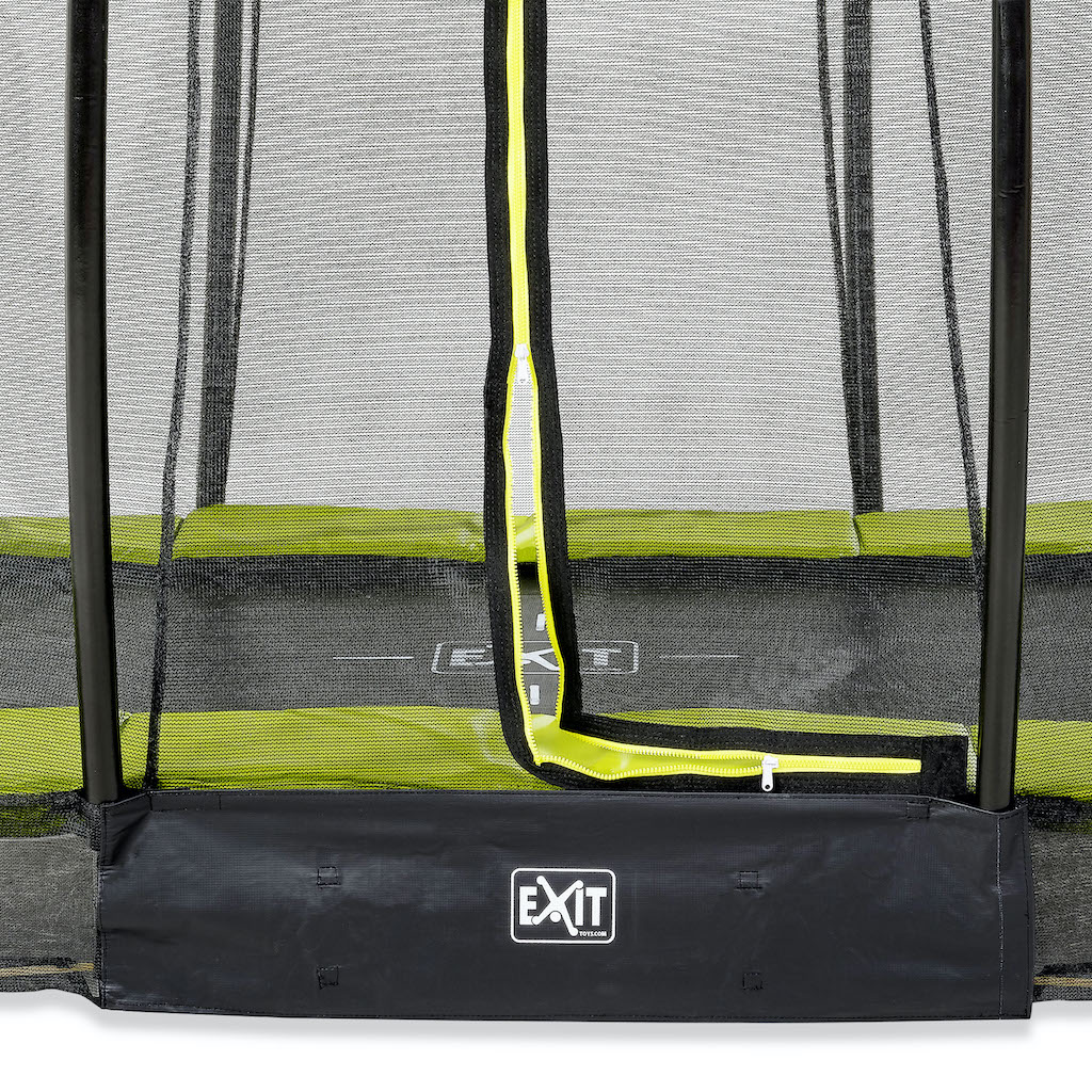 EXIT Silhouette inground trampoline Â—met veiligheidsnet- groen